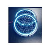 Artıpozıtıf 20Cm Buzmavisi Neon Isikli Hoparlor Ve Midrange Kapagi 1Takim (2Adet) Vidalanabilir