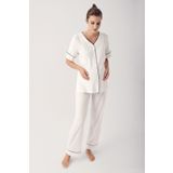 Artış 14209 Düğmeli Kadın Pijama Takımı
