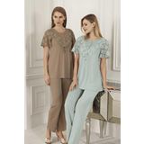Artış 6201 Kadın Kısa Kollu Pijama Takımı