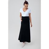 Artış Collection Uzun Hamile Etek Yüksek Bel Esnek Tasarım Günlük Kullanım İçin Rahat - Siyah - 2XL