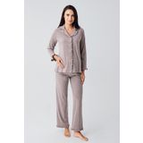 Artış Kadın Uzun Kollu Esnek Pamuklu Kumaş Hamile Pijama Takım