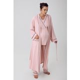 Artış Kısa Kollu Esnek Viskoz Hamile Pijama Takımı 16302