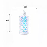 Artisan Cappadocia 12 ADET LED CANDLE KAMP KÜÇÜK BOY= ÇAP:5CM - Y: 9CM PİLLİ LED MUM MİKA KRİSTAL PLASTİK YAKUT-13635 (