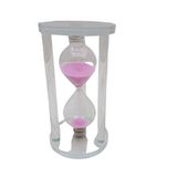 Artisan Cappadocia BÜYÜK CAM KUM SAATİ CAM STANDLI 15 DAKİKA - ÇAP: 7.7CM-YÜKSEKLİK: 14.7CM (5639)
