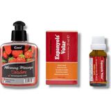 Artisan Cappadocia Caas Çilek Aromalı Isıtıcılı Cinsel Masaj Yağı 100 ml + Espanyols Volar Kadınlara Özel Damla - Belirtilmemiş