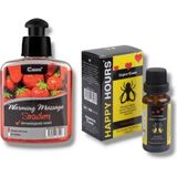 Artisan Cappadocia Caas Çilek Aromalı Isıtıcılı Cinsel Masaj Yağı 100 ml + Happy Kadınlara Özel Damla - Belirtilmemiş