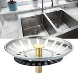 Artisan Cappadocia Paslanmaz Çelik Mutfak Evye Lavabo Süzgeci Lavabo Gideri Atık Gıda Tıpası (5639)