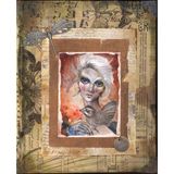 Artistic Sketchbook with Vintage Collage & Memory Theme - original artwork
