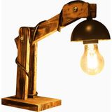 Artistix Modern Vintage Ahşap Masa Lambası Oturma Odası Yatak Odası Dekoratif Aydınlatma Iskandinav Abajur