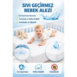Artiva Home Collection %100 Pamuk Fitted Su Sıvı Geçirmez Bebek ve Çocuk Yatak Koruyucu Alez, Park Yatak Beşik Yatak Alezi