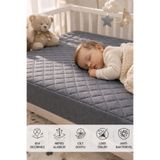 Artiva Home Collection %100 Pamuk | Kapitone Sıvı Geçirmez Bebek Alezi | Çocuk, Park Beşik Yatak Koruyucu Alez