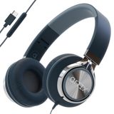 ARTIX CL750 Mikrofon ve Ses Kontrollü Kablolu Kulaklıklar - Dizüstü Bilgisayar, PC, iPad ve Bilgisayar Kablolu, Kulak Üstü Kablolu Kulaklıklar% 90 Gürültü Önleyici Fişli Kulaklıklar - (Katlanabilir