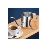 artizanmutfak Barista Kahve Demleme Ibriği | Kahve Cezvesi | Mini Slim Kettle 600 Ml Çelik (CMK-60)