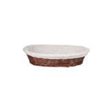 artizanmutfak Hasır Bezli Oval Hamur Mayalama Sepeti | Ekmek Sepeti 55 Cm (ESO-55R)