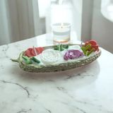 Artizel 24 x 6 Vanilya Kokulu Doğal Kavun Desenli Mum - Yeşil
