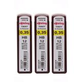 Artlantis 0.3 / 0.35 Mm Uç Min Siyah 3 Adet Rotring Siyah Kalem Uçu 0.35 Mm 3 Adet