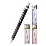 Artlantis 0.3 / 3.5 Mm Tikky Uçlu Kalem Siyah Renk 1 Adet Tombow H - B - HB Dereceli Uç Teknik Çizim Kalemi 3 Adet
