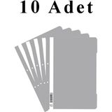 Artlantis 10 Adet A4 Gri Telli Dosya 1 Paket Telli Dosya Ofis Büro Okul - Standart