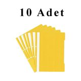 Artlantis 10 Adet A4 Sarı Telli Dosya 1 Paket Ekonomik Kaliteli Telli Dosya Ofis Büro Okul