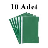 Artlantis 10 Adet A4 Yeşil Telli Dosya 1 Paket Ekonomik Kaliteli Telli Dosya Ofis Büro Okul