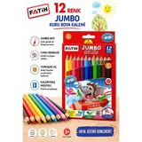 Artlantis 12 Li Jumbo Kuru Boya Kalemi 1 Paket Fatih Kalın 12 Renk Jumbo Kuruboya Tam Boy Renkli Kalem Karton Kutu Kolay Tutuş