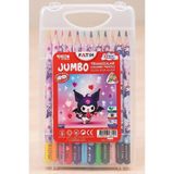 Artlantis 12 Li Jumbo Kuru Boya Kalemi Plastik Kutu 1 Paket Fatih Kuromi Figürlü Kalın 12 Renk Kuruboya Tam Boy Renkli Kalem - Standart