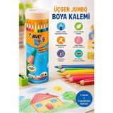 Artlantis 12 Li Jumbo Kuru Boya Kalemi Teneke Kutu 1 Paket Bic Kalın 12 Renk Jumbo Kuruboya Tam Boy Renkli Kalem - Çok Renkli - Standart