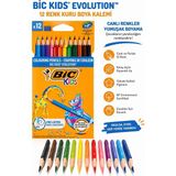 Artlantis 12 Li Kuru Boya Kalemi Karton Kutu 1 Paket Bic Evolution 12 Renk Kuruboya Tam Boy Canlı Renkli Boya Kalem Okul Öğrenci - Standart