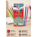 Artlantis 12 Li Kuru Boya Kalemi Karton Kutu 1 Paket Pensan 12 Renk Kuruboya Tam Boy Canlı Renkli Boya Kalem Okul Öğrenci - Standart
