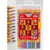 Artlantis 12 Li Kuru Boya Kalemi Plastik Kutu 1 Paket Fatih Taraftar Sarı Kırmızı 12 Renk Kuruboya Tam Boy Renkli Kalem Aslan - Standart
