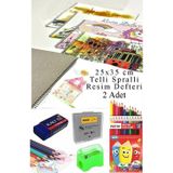 Artlantis 12 Renk Fatih Kuru Boya 25x35 cm Telli Spralli Resim Defteri Hamur Silgi Kalemtraş 15 Yaprak Resim Defteri Kuruboya