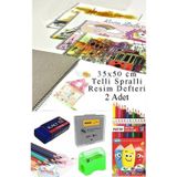 Artlantis 12 Renk Fatih Kuru Boya 35x50 cm Telli Spralli Resim Defteri Hamur Silgi Kalemtraş 15 Yaprak Resim Defteri Kuruboya