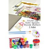 Artlantis 12 Renk Guaj Boya Fatih 35x50 cm Telli Spralli Resim Defteri Palet Resim Fırçası15 Yaprak Guajboya Resim Defteri