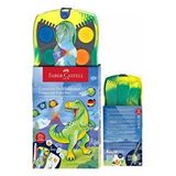 Artlantis 12 Renk Sulu Boya 1 Adet Dinazor Suluboya 12 Li Değişebilir Tablet Connectör Çok Renkli