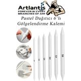 Artlantis 13 Parça Karakalem Seti Gölgelendirme Kalemi Beyaz Renkli Standart Ölçü