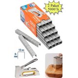 Artlantis 13/8 Zımba Teli 5000 li 2 Paket Delta 13-8 Zımba Tabancaları Patpat Otomatik Zımba Makinesi Çakma Teli