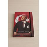 Artlantis 2026 Atatürk Günlük Ajanda 17X24 cm Lastikli Atatürk Kapaklı Ofis Ev Işyeri Günlük Ajanda Planlayıcı OFS907ATA - Kırmızı