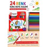 Artlantis 24 Lü Kuru Boya Kalemi Karton Kutu 1 Paket Fixpoint 24 Renk Kuruboya Tam Boy Canlı Renkli Boya Kalem Okul Öğrenci - Standart