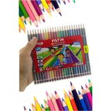 Artlantis 24 Lü Kuru Boya Kalemi Plastik Kutulu 1 Paket 24 Renk Altıgen Tutum Silinebilir Kuruboya Tam Boy Renkli Kalem - Çok Renkli - Standart