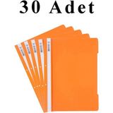 Artlantis 30 Adet A4 Turuncu Telli Dosya 1 Paket Telli Dosya Ofis Büro Okul - Standart