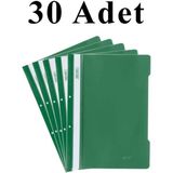 Artlantis 30 Adet A4 Yeşil Telli Dosya 1 Paket Telli Dosya Ofis Büro Okul - Standart