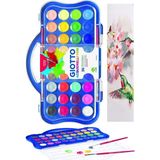 Artlantis 36 Renk Sulu Boya 23MM 1 Paket Giotto 36 Lı Suluboya Fırça Hediyeli Canlı Renkler Acquerelli Kaliteli Yıkanabilir - Çok Renkli - Standart