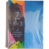 Artlantis 4+3 Ayraçlı Defter 7 Konulu 175 Yaprak 1 Adet 4 Kareli 3 Çizgili Spralli Plastik Kapak Seperatörlü