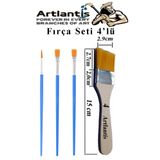 Artlantis 4'lü Fırça Seti 1 Paket 4 Numara Zemin Fırçalı Set Akrilik Boya Yağlı Boya Guaj Boya Sulu Boya Sanatsal