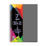 Artlantis 5+2 Ayraçlı Defter 7 Konulu 175 Yaprak 1 Adet 5 Kareli 2 Çizgili Spralli Plastik Kapak Seperatörlü