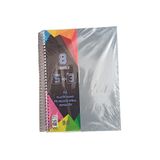 Artlantis 5+3 Ayraçlı Defter 8 Konulu 200 Yaprak 1 Adet 5 Kareli 3 Çizgili Spralli Plastik Kapak Seperatörlü (Gri)