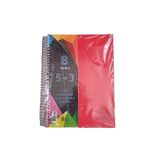 Artlantis 5+3 Ayraçlı Defter 8 Konulu 200 Yaprak 1 Adet 5 Kareli 3 Çizgili Spralli Plastik Kapak Seperatörlü (Kırmızı)