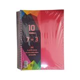 Artlantis 6+3 Ayraçlı Defter 9 Konulu 225 Yaprak 1 Adet 6 Kareli 3 Çizgili Spralli Plastik Kapak Seperatörlü