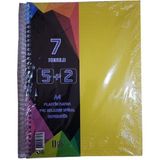Artlantis 7 Konulu 175 Yaprak 5 Kareli + 2 Çizgili Plastik Kapak Seperatörlü Sarı Spiralli Defter