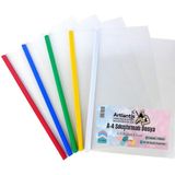 Artlantis A-4 5'li Şeffaf Sıkıştırmalı Dosya 1 Paket 5 Renk ile Kolay Kullanım İmkanı